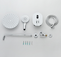 Haut de gamme 10 ans de garantie ensemble de douche de salle de bain complet de pluie moderne système de douche de baignoire ronde thermostatique dissimulé