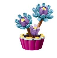 Ensemble de blocs de construction Sembo ABS de 130 pièces, bouquet de fleurs de lotus, modèle de bricolage, jouet éducatif, échelle 1:8, jouet de construction pour enfants, boîte