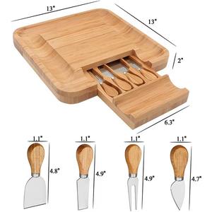 <span class=keywords><strong>Planche</strong></span> à pain encastrée Plateau à salade de fruits pour le petit déjeuner <span class=keywords><strong>Planche</strong></span> à fromage Ensemble de couteaux avec <span class=keywords><strong>planche</strong></span> à découper - Product Image 6