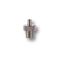 Pince à câble pivotante réglable en laiton et fer avec filetage externe M10 (Nickel/Chrome Noir) pour suspension de câbles