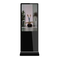 Kiosque tactile vertical sur pied pour téléviseur 4K 55 pouces, écran d'affichage publicitaire intérieur, écran LCD LED numérique HD