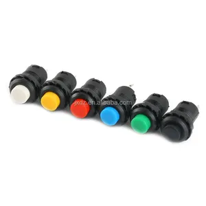 DS-428/427 round button switch with lock/self-locking/self-reset button red/green/white/yellow 12MM