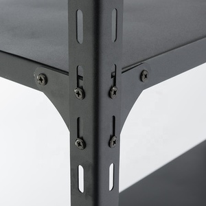 5 katlı çelik raf ev kapasiteli hafif hizmet rafları depo garaj oluklu açı Metal depolama kutusu raf - Product Image 3