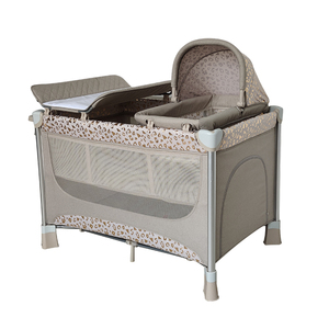 Hot Sale Baby Travel <strong>Cot</strong> Baby Playpen Fashion Removable Baby Bed Crib With Diaper Table Multifunctional Set Bed for <strong>Bedroom</strong> - Product Image 1