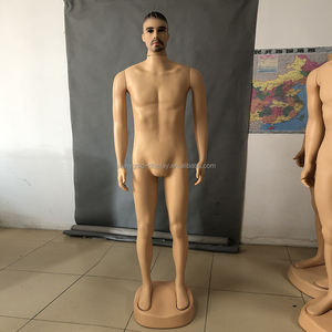Manekin PE seluruh badan pria, Gaun Display Display realistis kulit manekin dengan alas - Product Image 2