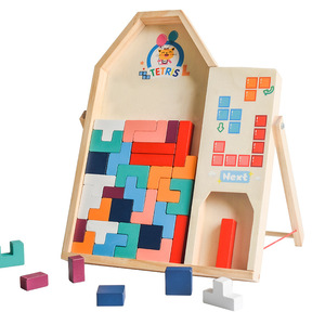 Blocs de puzzle 3D éducatifs pour enfants, jouets d'apprentissage Montessori pour le développement du cerveau et l'entraînement à la pensée créative - Product Image 1