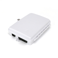 Caja de Distribución de Fibra Óptica para Exteriores de 6 Puertos, IP66, PC+ABS, Completamente Equipada con Divisor PLC 1x4 1x6 para Infraestructura FTTx