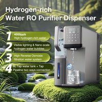 Générateur d'hydrogène H2 multifonctionnel avec filtre à eau RO quatre-en-un, chauffage, générateur d'hydrogène 4000ppb, distributeur d'eau