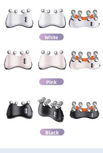 Handheld Electric Anti-Aging <strong>Face</strong> &amp; Neck Lifting <strong>Massager</strong> with Eight Metal Wheels ABS Material Pigment Removal Firming Features - Product Image 5