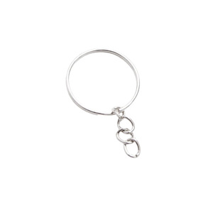Llavero con cadena y cierre de mosquetón, chapado en plata 925, para la fabricación de pulseras, accesorios de joyería, componente metálico. - Product Image 3