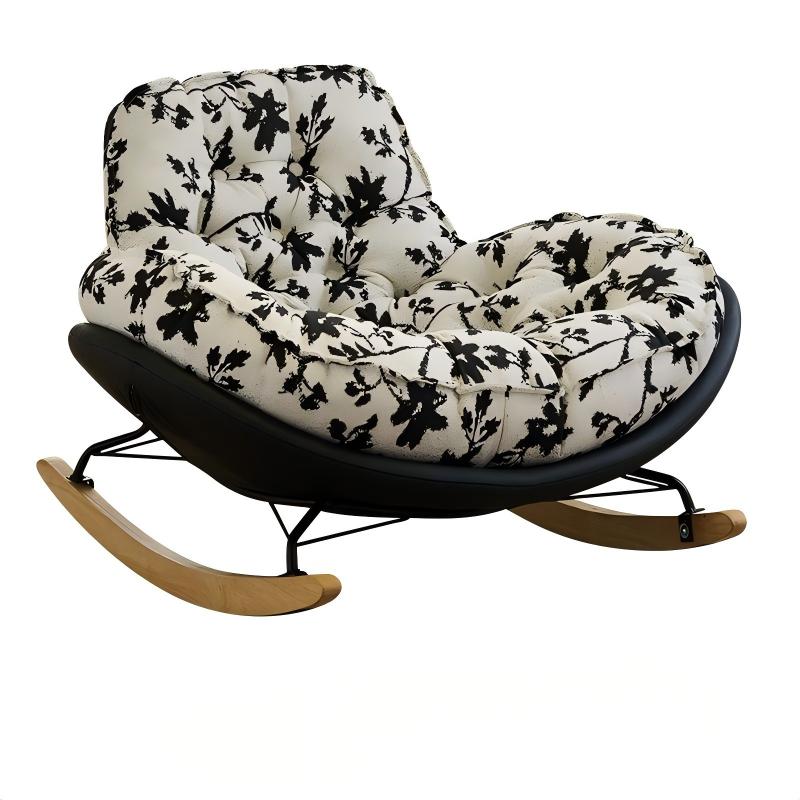 Étui de base en cuir à gratter pour chat, branche florale lavée à l'encre, noir mat