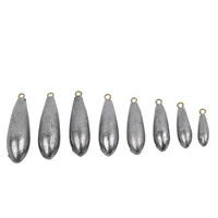 10g/20g/30g/40g/50g/60g/70g/80g/100g-500g gouttelettes d'eau plomb poids pêche plomb plombs accessoires de pêche