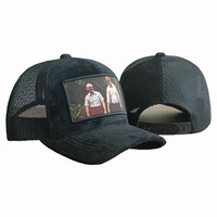 Gorra de Camionero de Malla y Terciopelo de 5 Paneles de Alta Calidad Personalizable con Diseño Bordado 3D Estilo Deportivo para Verano