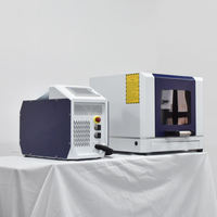 Machine de découpe laser à fibre refroidie par air 800W, découpeuse de bureau compacte pour la fabrication de bijoux en or, argent et laiton