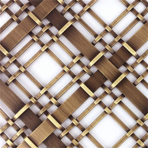 Malla decorativa de alambre plano arquitectónico de latón de acero inoxidable para Decoración - Product Image 2