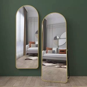 Bon prix Vente directe en usine <span class=keywords><strong>Miroir</strong></span> arqué moderne et élégant <span class=keywords><strong>Grand</strong></span> <span class=keywords><strong>miroir</strong></span> sur pied en <span class=keywords><strong>métal</strong></span> pleine longueur <span class=keywords><strong>Miroir</strong></span> à cadre en aluminium - Product Image 6