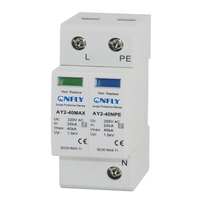 1P + N 2P 20KA-40kA AC T2 AC / DC Système d'alimentation électrique Parafoudre SPD Parafoudre Dispositif de protection contre les surtensions