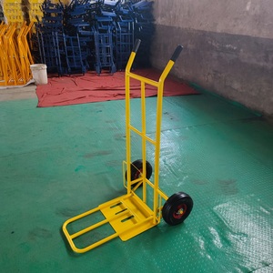 Chariot industriel résistant portatif de camion de main de deux roues charge de 250kg chariot en caoutchouc de plate-forme en métal d'OEM 200kg pour le transport de marchandises - Product Image 2