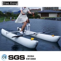Vélo aquatique gonflable en PVC, 13 pouces, chaussons, pour la mer, à pédales