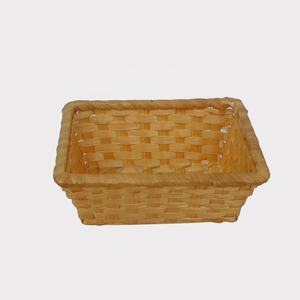 Panier de rangement en bambou d'usine de haute qualité Rectangle cadeau de noël/plateau en osier artisanat idée cadeau de noël - Product Image 1