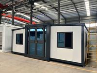 Maison préfabriquée écologique de 20 pieds, extensible, modulaire, mobile, portable, bureau de jardin préfabriqué, conteneur habitable