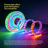 Tira de Luz LED RGB Dreamcolor, Flexible, de Silicona, con Control por Aplicación, para Decoración Personalizada de Bares, Clubes, Salones y Letreros Comerciales