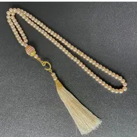 Tasbih musulman 99 perles de prière en cristal avec pompons
