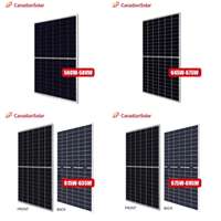 Panel surya Kanada, Panel Soler teknologi TOPCon setengah sel plat surya 600W 610W 615W 620W 605W 625W
