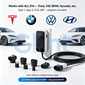 Stazione di <span class=keywords><strong>Ricarica</strong></span> per Veicoli Elettrici Glint OEM ODM Nuova 3.5/7KW IP54 Montaggio a Parete/Tipo Colonna con Uscita 32A per Auto Elettriche - Product Image 5