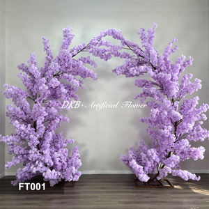 Arco de Flores Artificiales de Seda Morada para Interiores, Árbol de Flores de Cerezo para Decoración de Fiestas, Bodas y Año Nuevo, Venta al Por Mayor - Product Image 3