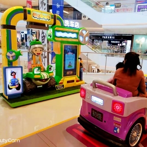 Enfants Animation <span class=keywords><strong>REV</strong></span> & ROLL Driving School Simulation Game Zone Machine de lavage de voiture à bulles pour enfants Espace extérieur - Product Image 4