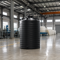 Réservoir d'eau en HDPE personnalisé, résistant à la corrosion, de forme cylindrique verticale, pour stockage souterrain