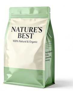 Sacs d'emballage en papier kraft compostable à 100 % imprimés sur mesure, sacs plats biodégradables à fermeture éclair pour chewing-gum, pizza, lait - Product Image 6