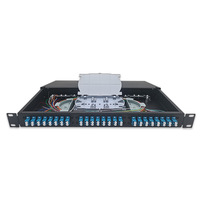 Panel de Conexión de Fibra Óptica de 24 Puertos FTTH, Compatible con 3G/4G, Montaje en Rack, Acceso sin Herramientas para un Fácil Mantenimiento
