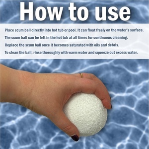 Bola de esponja de EVA absorbente de aceite lavable, Scumball Scum, limpiador de piscinas para piscinas - Product Image 2