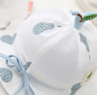 Sombrero de protección solar para niños pequeños, niños y niñas, sombrero de juego de verano de ala ancha, sombrero de cubo de lona de algodón para bebés