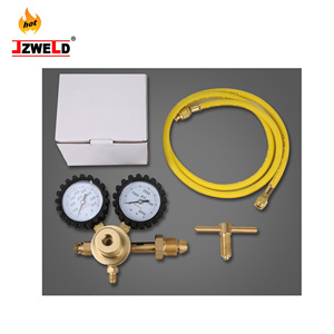 Regulador de Nitrogênio em Latão Amason Mais Vendido com Mangueira 0-600 PSI Entrada CGA580 Saída Flare 1/4" Modelo JGR-61 Serviço OEM Personalizado - Product Image 5