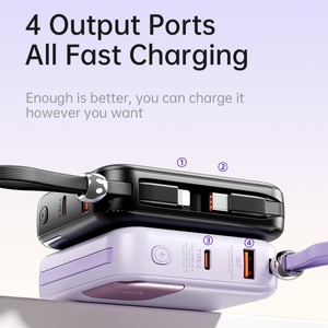 <span class=keywords><strong>AWEI</strong></span> <span class=keywords><strong>พา</strong></span><span class=keywords><strong>ว</strong></span><span class=keywords><strong>เวอร์</strong></span><span class=keywords><strong>แบงค์</strong></span>ขนาดพกพา 10000mAh พร้อมไฟ LED แสดงสถานะแบตเตอรี่ ช่องเสียบ USB คู่ สำหรับสมาร์ทโฟนและแท็บเล็ต - Product Image 4