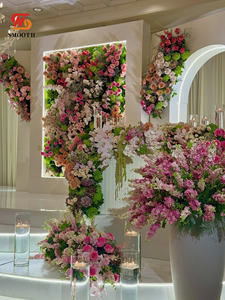 ขาตั้งเสาโค้งพีวีซีสีขาวเรียบสำหรับฉากหลังงานแต่งงานกรอบงานแต่งงาน - Product Image 2