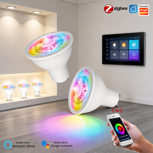 หลอดไฟ LED อัจฉริยะ 5W Tuya Smart GU10 ZigBee WiFi RGB+CCT ปรับความสว่างได้ ใช้งานร่วมกับแอป Smart Life - Product Image 1