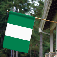 Drapeau national du Nigeria 3x5 pieds en polyester imperméable – Idéal pour festivals, élections, vente en gros et personnalisation – Offre spéciale