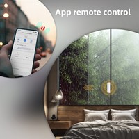 Ouvre-fenêtre intelligent Tuya Zigbee en plastique à énergie solaire avec contrôle par application, minuterie, commande vocale et installation sans perçage