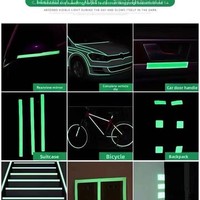 Ruban Adhésif Fluorescent Vert Luminescent en Gros, Bandes Autoluminescentes Étanche à Usage Nocturne pour Escaliers