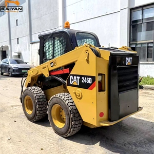 Used <b>CAT</b> 246D <b>Wheel</b> Skid Steer Loader Diesel Compact Loader with Hydraulic Quick Coupler for Excavation - Product Image 2