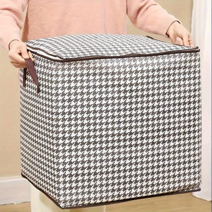 Bolsa de Almacenamiento de Edredones de Algodón Impermeable y Resistente <span class=keywords><strong>a</strong></span> la Humedad de Gran Capacidad, Caja de Almacenamiento de Ropa, Organización y Almacenamiento del Hogar - Product Image 2