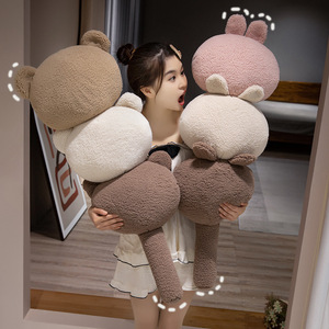 Juguete de Peluche de Animales de Dibujos Animados, Oso, Conejo, Muñeco de Hawthorn Caramelizado, Cojín para el Hogar, Almohada de Peluche, Relleno de Algodón PP para Niños de 4 a 6 Años - Product Image 3