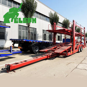 Remolque <span class=keywords><strong>Portacoches</strong></span> de Doble <span class=keywords><strong>Plataforma</strong></span> de 2 Ejes con <span class=keywords><strong>Plataforma</strong></span> Elevadora Hidráulica, ¡Gran Venta! - Product Image 2