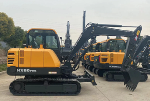 Nouvelle mini-excavatrice sur chenilles coréenne HX60 <span class=keywords><strong>PRO</strong></span> 6 tonnes, durable pour applications municipales/de jardin, avec cisaille à arbres, pièces en promotion - Product Image 5