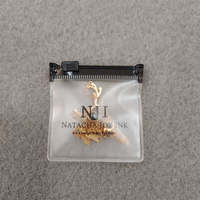 Petits Sacs Cadeau Givrés en Plastique Personnalisables pour Bijoux, Sachets Zippés en Gros avec Logos pour Boucles d'Oreilles