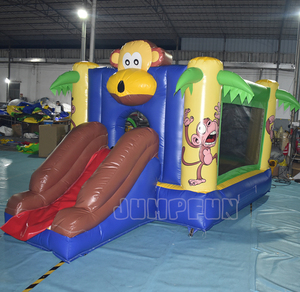 Toboggan gonflable Jumpfun <span class=keywords><strong>pas</strong></span> <span class=keywords><strong>cher</strong></span> pour tout-petits Offre Spéciale usage familial maison de rebond <span class=keywords><strong>petit</strong></span> singe château sautant pour les enfants - Product Image 2
